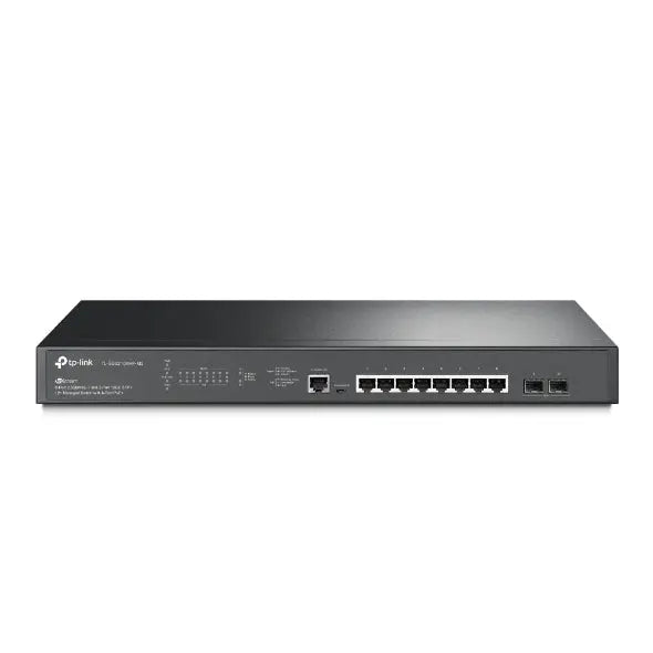 TP-LINK TL-SG3210XHP-M2 JetStream 8-Port 2.5GBASE-T and 2-Port 10GE SFP+ L2+ Managed Switch with 8-Port PoE+ 2xFan Rack Mountable IGMP Snooping TP-LINK