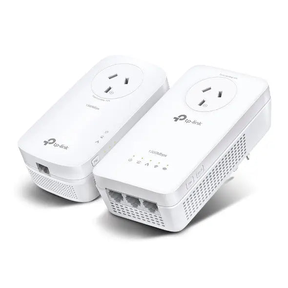 TP-LINK TL-WPA8631PKIT AV1300 Gigabit Passthrough Powerline ac Wi-Fi Kit AV2 300Mbps 867Mbps 2x2MU-MIMO 300m Range (LS) TP-LINK