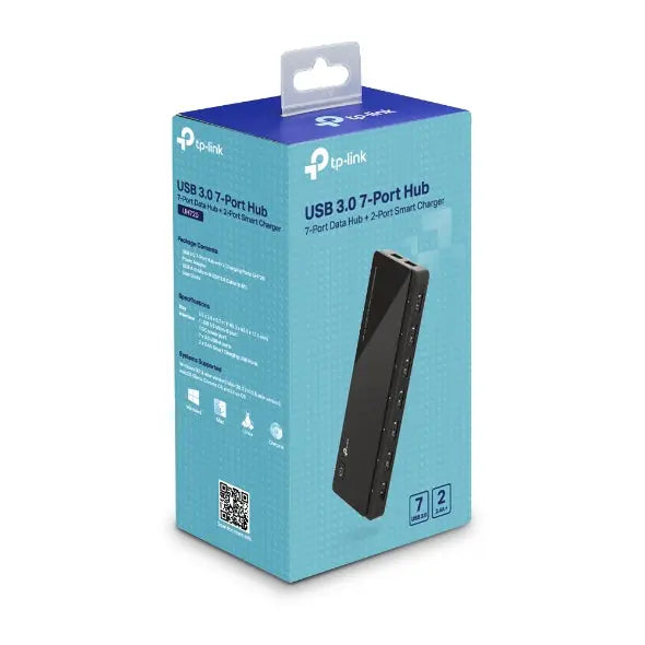 TP-LINK UH720 USB 3.0 7-Port Hub with 2 Charging Ports 5V/2.4A 5Gbps transfer speeds for iOS and Android devices TP-LINK