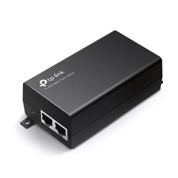 TP-Link TL-POE160S PoE+ Injector, 2 Gigabit Ports, 802.3, Integrated Power Supply, Wall Mountable, Plug & Play TP-LINK