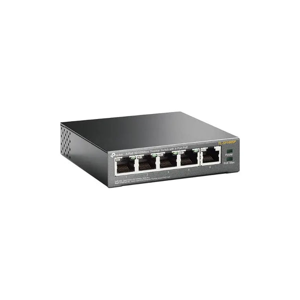 TP-Link TL-SF1005P 5-Port 10/100Mbps Desktop Switch with 4-Port PoE 58W IEEE 802.3af compliant 1Gbps Switching TP-LINK