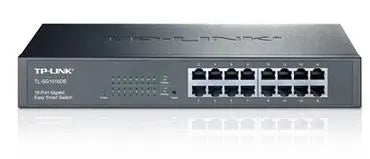 TP-Link TL-SG1016DE 16-Port Gigabit Easy Smart Switch network monitoring, traffic prioritization and VLAN features Web-based user interface TP-LINK