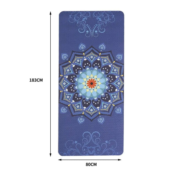 TPE Yoga Mat Dual Layer Non Slip Pad Eco Friendly Exercise Fitness Pilate Gym Type 1 Deals499