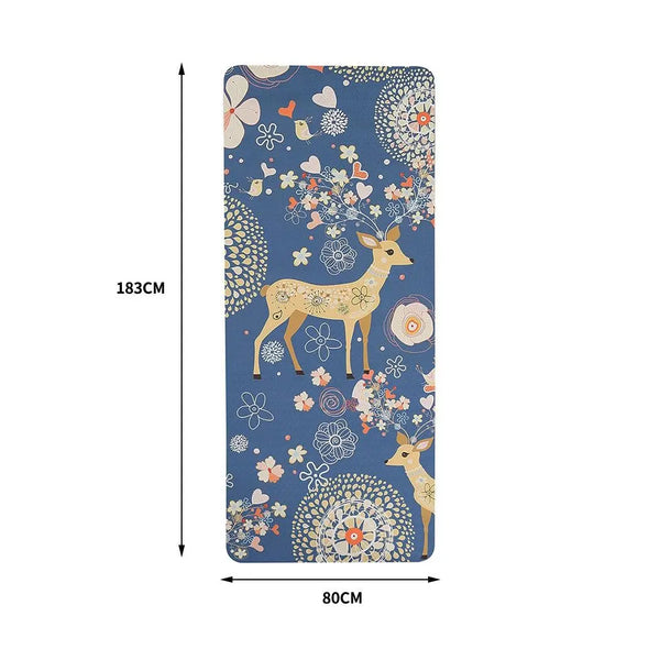 TPE Yoga Mat Dual Layer Non Slip Pad Eco Friendly Exercise Fitness Pilate Gym Type 3 Deals499