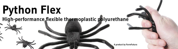 TPU Filament FormFortura Python Flex available in Black, Clear, and White - 3D Printer Filament Deals499