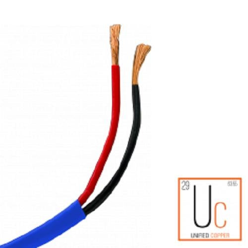 TRUAUDIO Unified Copperâ„¢ 16/2 audio cable, 16 AWG, 2 conductor, oxygen free copper, 500', blue. TRUAUDIO
