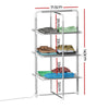 Devanti Electric Heated Towel Clothes Rail Rack Airer Dryer Warmer Stand 300W from Deals499 at Deals499