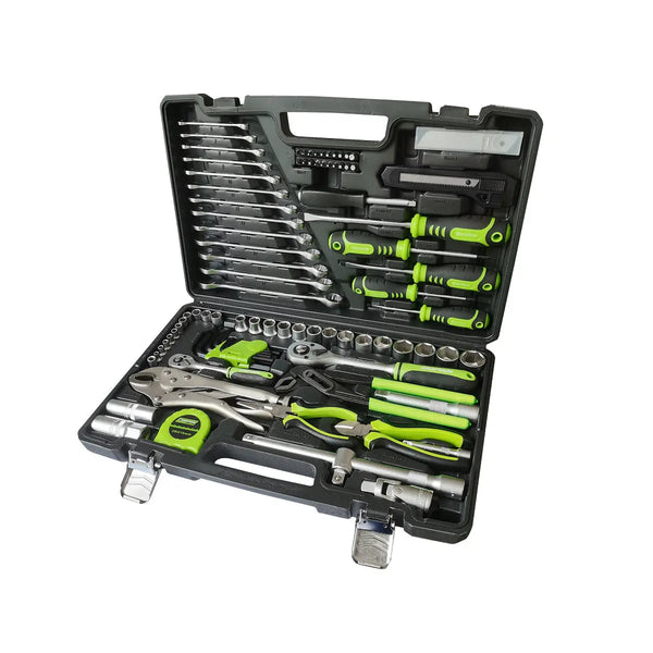 Taipan 100PCE Home Auto Premium Quality Tool Set Case Chrome Vanadium Steel Deals499