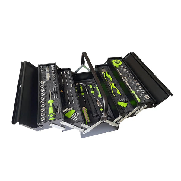 Taipan 126PCE 5 Tray Cantilever Metal Tool Set Premium Chrome Vanadium Steel Deals499