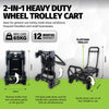 Taipan 65-125KG Foldable Trolley Cart Aluminium 2-In-1 Design Adjustable Deals499