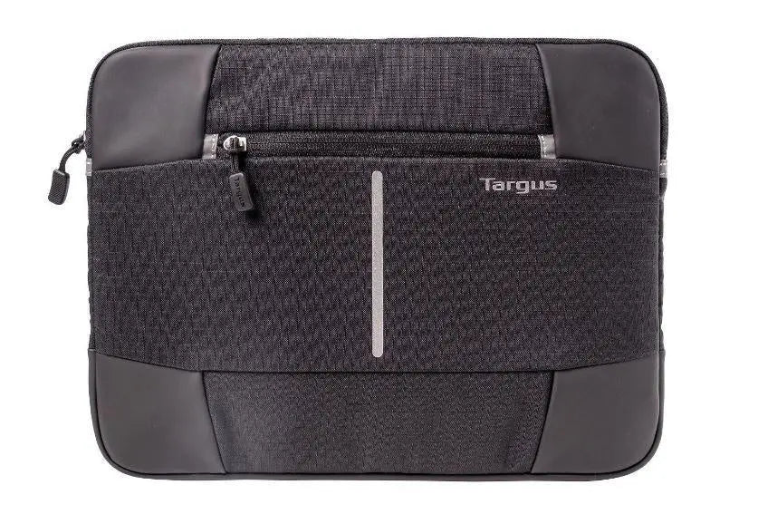 Targus 13-14'' Bex II Laptop Sleeve - Weather-resistant & rip-stop fabrication - Black with black trim TARGUS