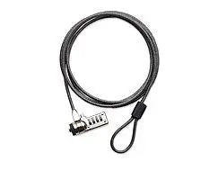 Targus DEFCONÂ® Resettable T-Lock Combo Cable Lock with 2M Steel Cable/ Additional Locking - Black TARGUS