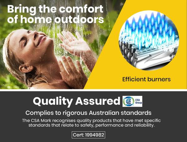 Thermomate Outdoor Water Heater Gas Camping Hot Portable Tankless Shower Pump Deals499