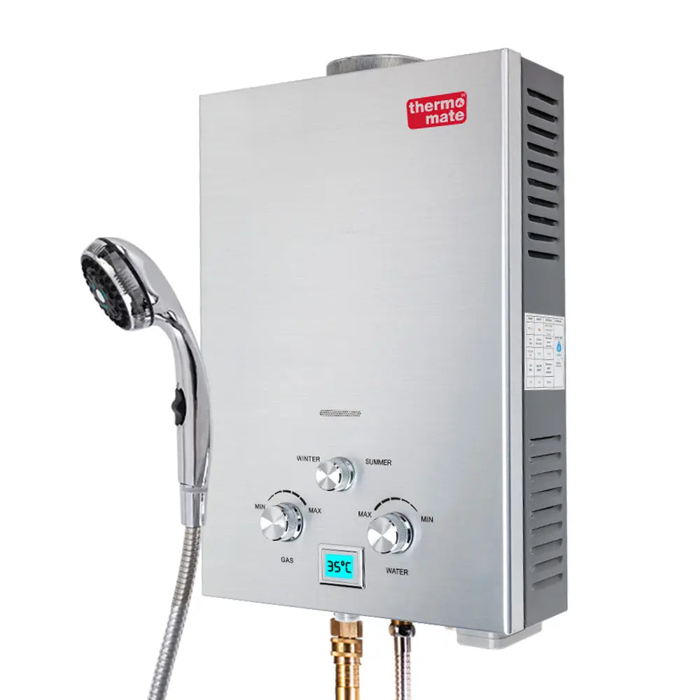 Thermomate Outdoor Water Heater Gas Camping Hot Portable Tankless Shower Pump Deals499