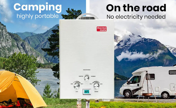 Thermomate Outdoor Water Heater Gas Camping Portable Tankless Hot Shower Deals499