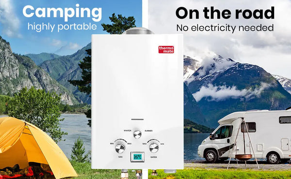 Thermomate Outdoor Water Heater Gas Camping Tankless Portable Hot Shower Deals499