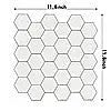 Tiles 3D Peel and Stick Wall Tile Hexagon White (30cm x 30cm x 10 sheets) Deals499