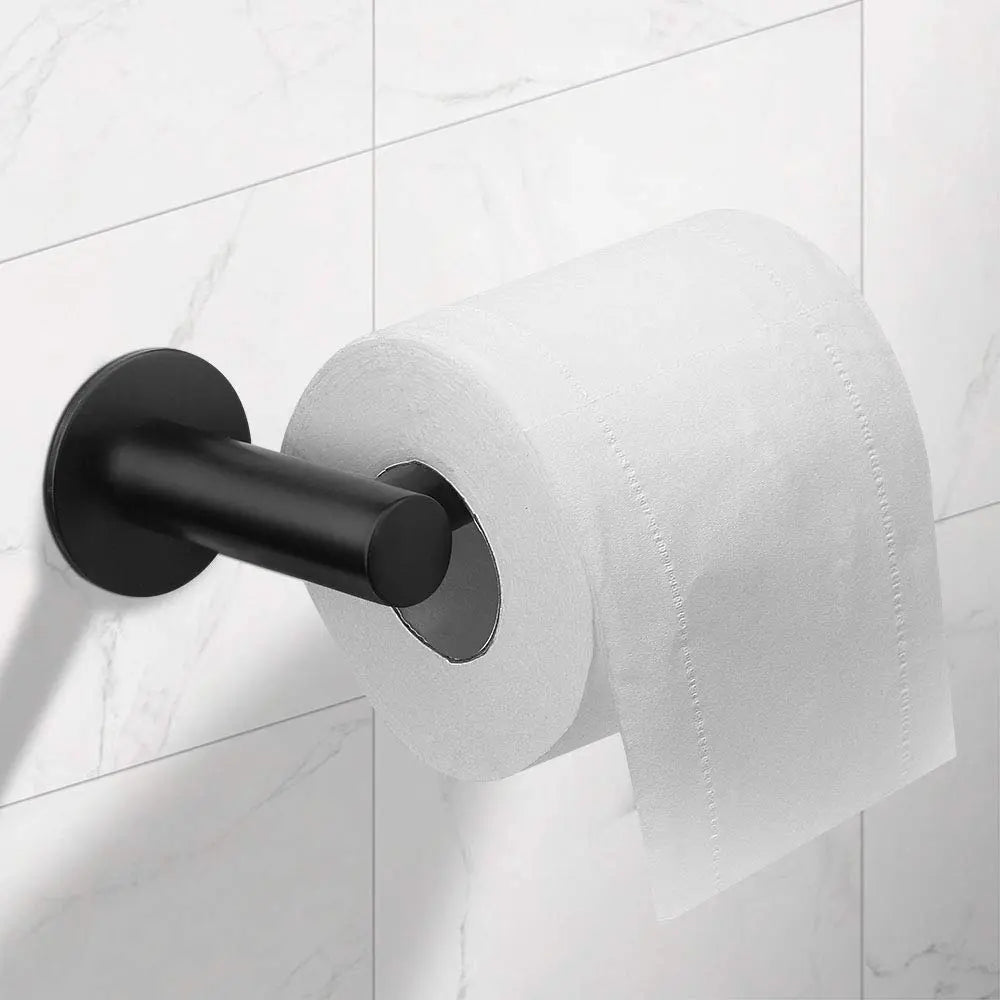 Toilet Paper Holder Self Adhesive Black Bathroom Paper Roll Holder Roll Holder 304 Deals499
