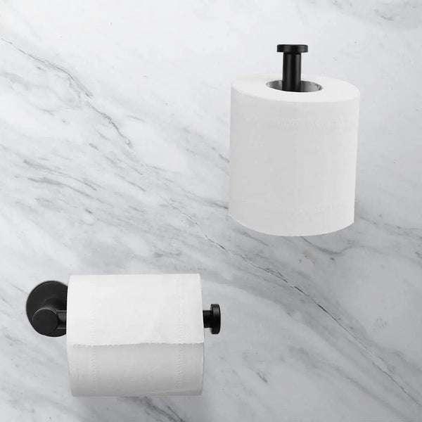 Toilet Paper Holder Self Adhesive Black Bathroom Paper Roll Holder Roll Holder 304 Deals499