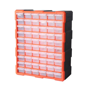 Tool Storage Cabinet Organiser Drawer Bins Toolbox Part Chest Divider 60 Drawers Deals499
