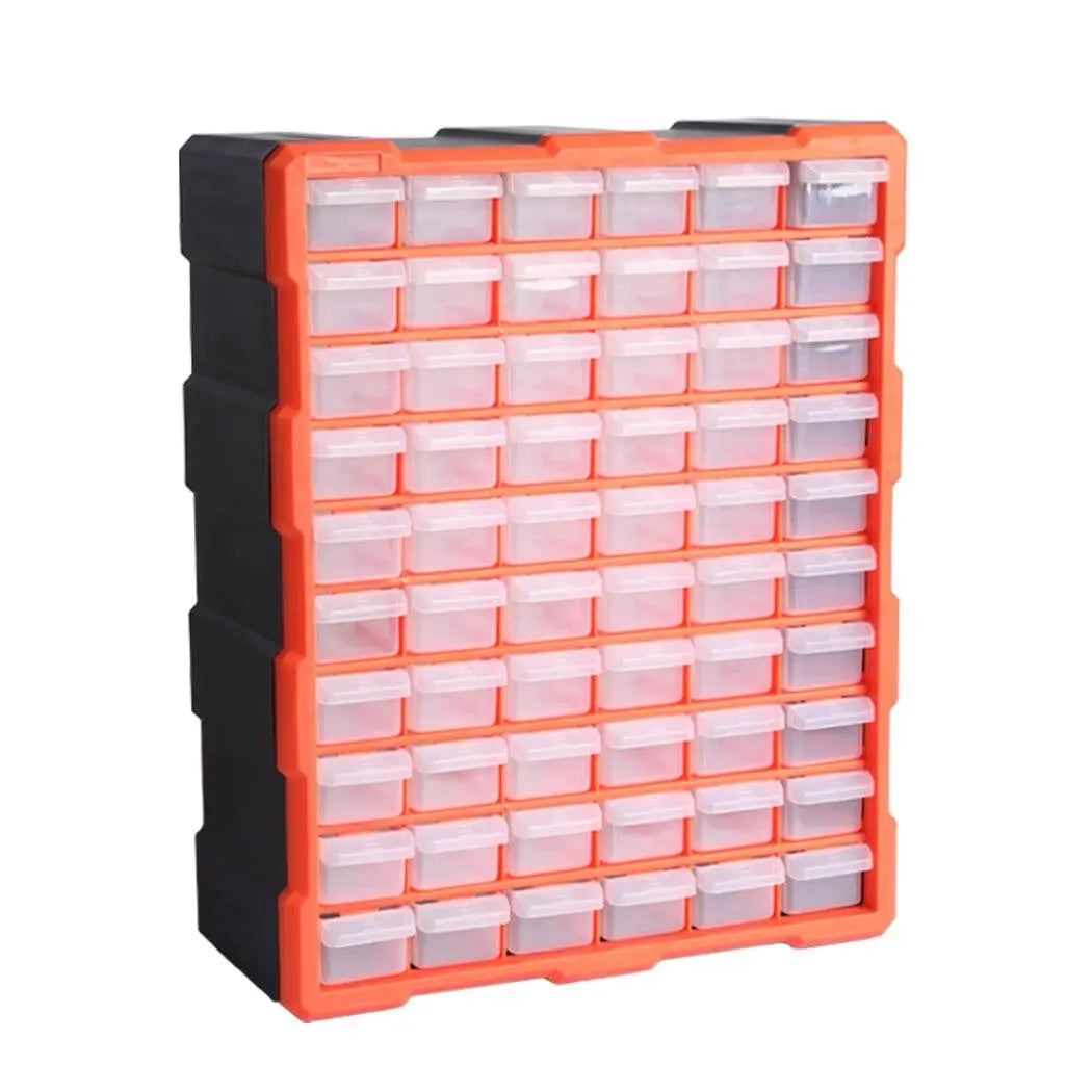 Tool Storage Cabinet Organiser Drawer Bins Toolbox Part Chest Divider 60 Drawers Deals499