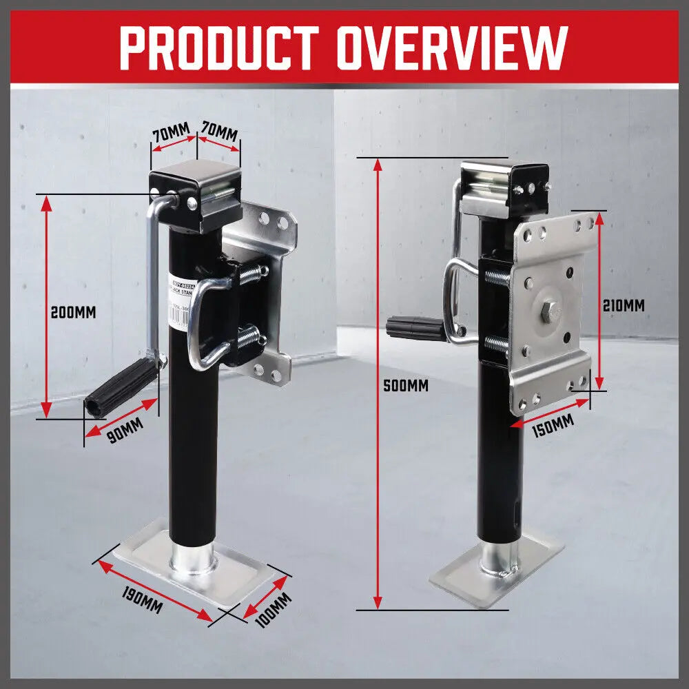 Trailer Caravan Canopy Jack Leg Stand Heavy Duty 2267KG/5000lbs Side Handle from Deals499 at Deals499