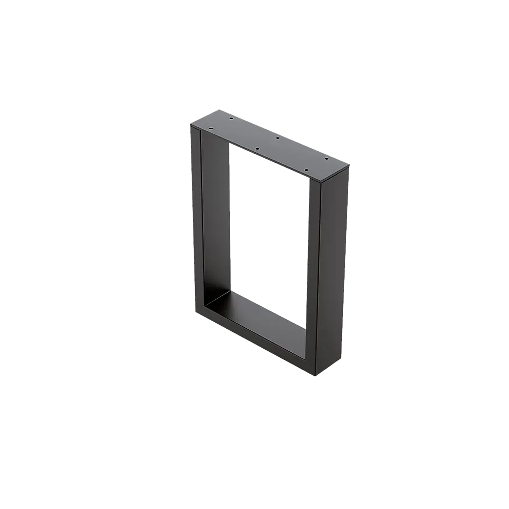 Trapezoid Shaped Table Bench Desk Legs Retro Industrial Design Fully Welded - Black Deals499