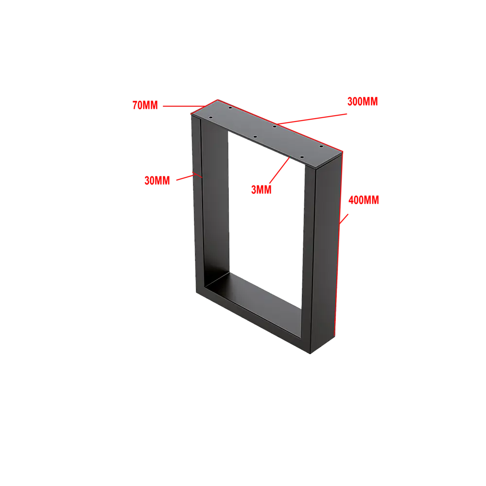 Trapezoid Shaped Table Bench Desk Legs Retro Industrial Design Fully Welded - Black Deals499