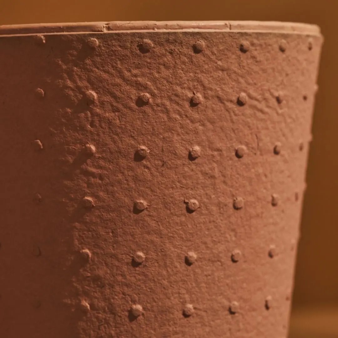 Tree Stripes Conical Pot Dotty - Pale Blush (Small) Deals499