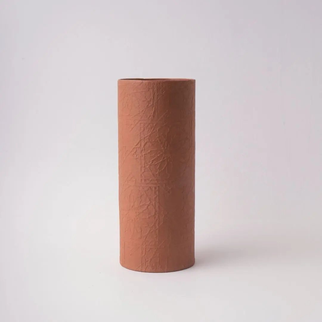 Tree Stripes Cylinder Vase Diwali - Caramel Cafe Deals499