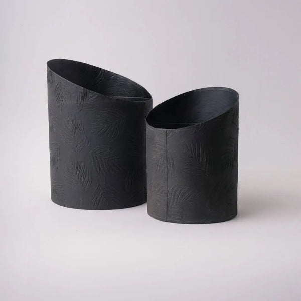 Tree Stripes Hi-Lo Pot Palms - Black (Medium) Deals499