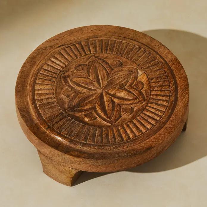 Tree Stripes Lotus Chapati Timber Riser Board Deals499