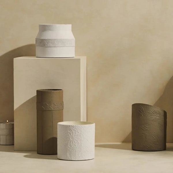 Tree Stripes Matki Pot Kilima - Chalk (Medium) Deals499