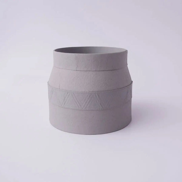 Tree Stripes Matki Pot Kilima - Light Grey (Large) Deals499