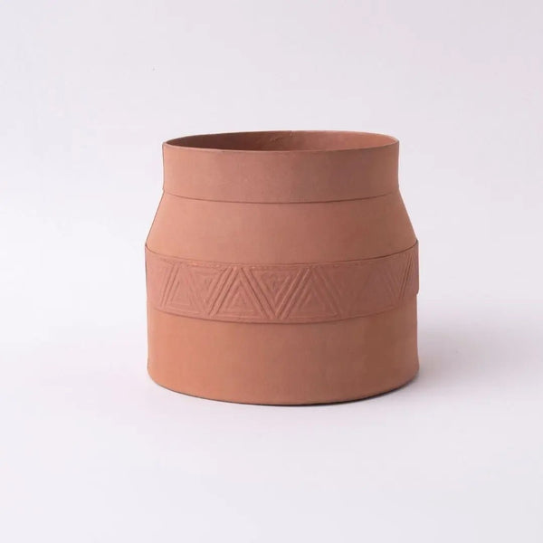 Tree Stripes Matki Pot Kilima - Rustic Brown (Medium) Deals499