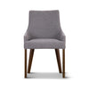 Tuberose Dining Chair Fabric Seat Solid Acacia Timber Wood Furniture - Grey Deals499