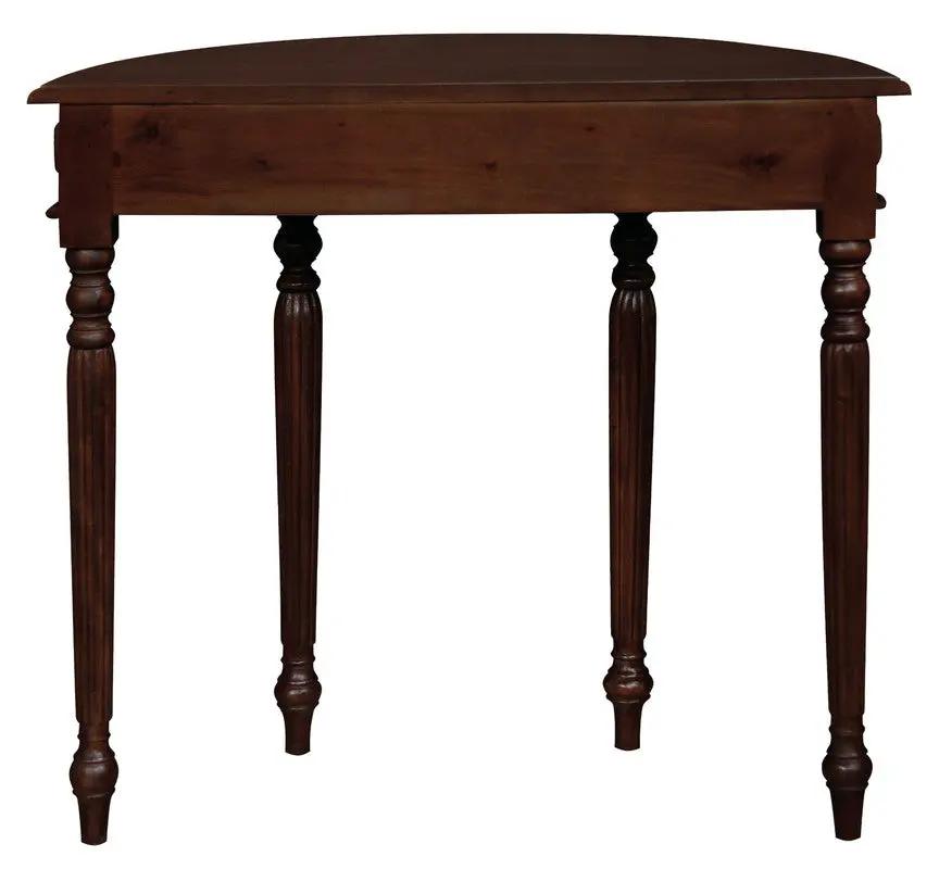Turn Leg Half Round Sofa Table (Mahogany) Deals499