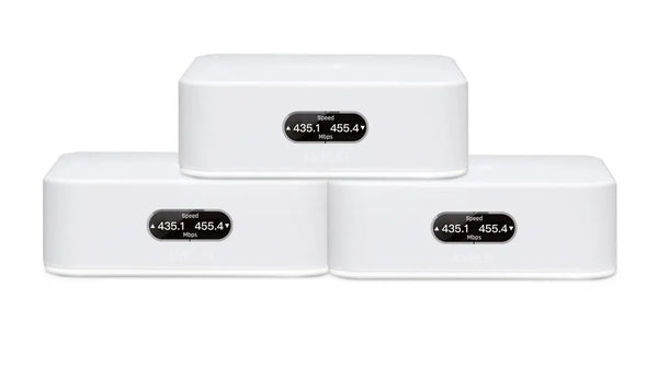 UBIQUITI Amplifi Instant AFI Home Wi-Fi Router - 802.11ac 867mbps - Features 3x Mesh Routers - LCD Interface - Free AmpliFi VPN - Three Pack UBIQUITI