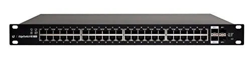 UBIQUITI EdgeSwitch 48 - 48-Port Managed PoE+ Gigabit Switch, 2 SFP and 2 SFP+, 750W Total Power Output - Supports PoE+ and 24v Passive UBIQUITI
