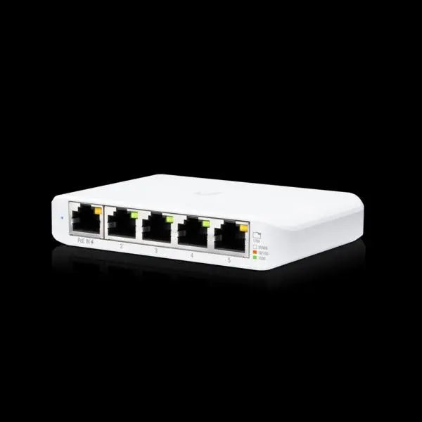 UBIQUITI USW Flex Mini - Managed, UniFi, Layer 2 Gigabit Switch - 1x PoE Input UBIQUITI