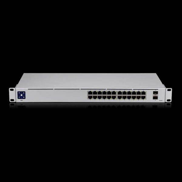 UBIQUITI UniFi 24 port Managed Gigabit Switch - 24x Gigabit Ethernet Ports, with 2xSFP - Touch Display - Fanless - GEN2 UBIQUITI