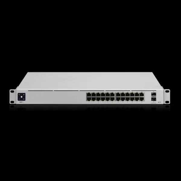 UBIQUITI UniFi 24-port switch with (24) Gigabit RJ45 ports and (2) 10G SFP+ ports. Powerful second-generation UniFi switching UBIQUITI