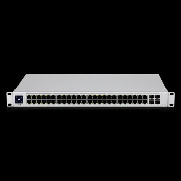 UBIQUITI UniFi 48 port Managed Gigabit Layer2 & Layer3 switch - 48x Gigabit Ethernet Ports w/ 32x 802.3at POE+, 4x SFP Port Touch Display 210W UBIQUITI