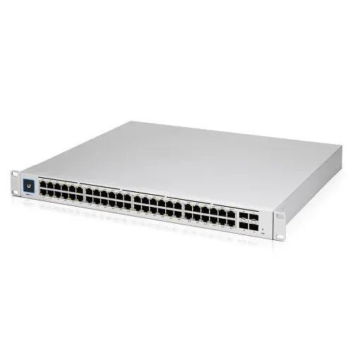 UBIQUITI UniFi 48 port Managed Gigabit Layer2 and Layer3 switch with auto-sensing 802.3at PoE+ and 802.3bt PoE, SFP+ : Touch Display - 660W GEN2 UBIQUITI
