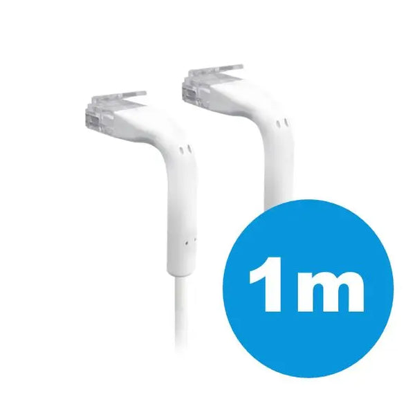 UBIQUITI patch cable with both end bendable RJ45 1m - White UBIQUITI