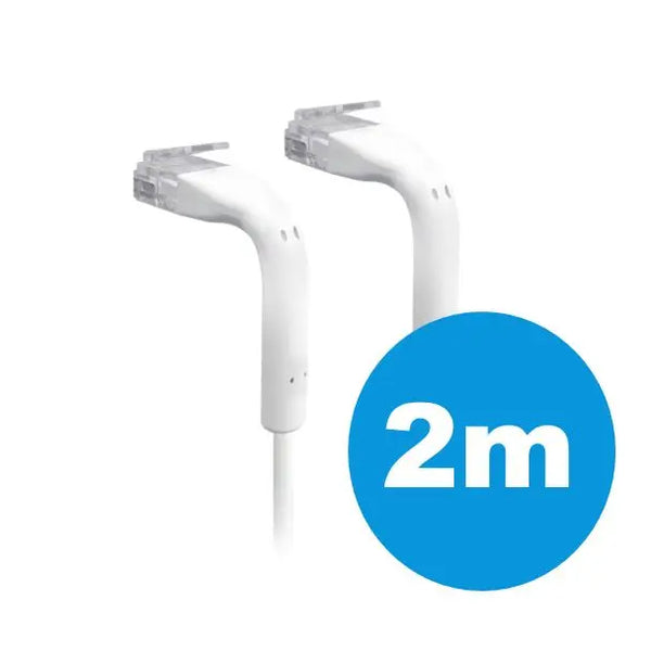 UBIQUITI patch cable with both end bendable RJ45 2m - White UBIQUITI