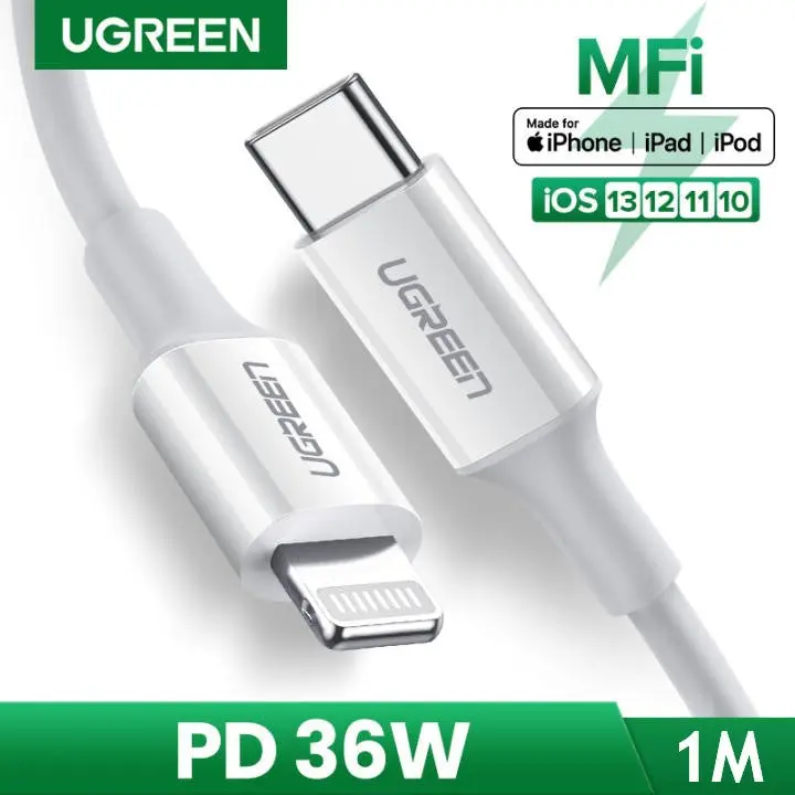 UGREEN 10493 MFI USB-C to  Cable 1M White Deals499