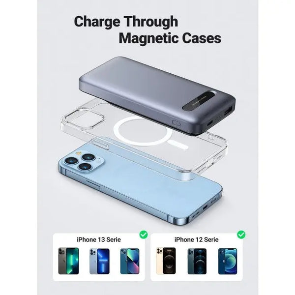 UGREEN 40826 Power Bank 10000mAh 20W Power Delivery Quick Charge 7.5W Magnetic Wireless Charger Deals499