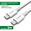 UGREEN 60552 USB-C 2.0 to TYPE-C Male to Male Data Cable 5A 2M White Deals499