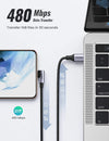UGREEN 80714 USB-C 2.0 to Angle USB-C Cable Black 3M Deals499